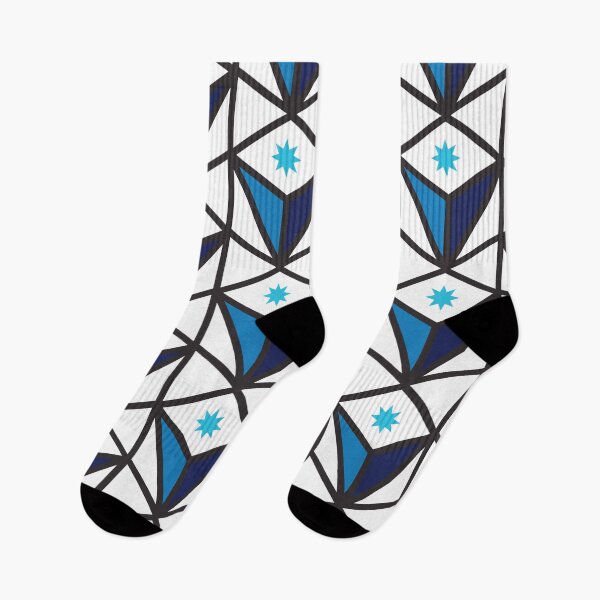 Item preview, Reverse Pyramid Star Pattern – Blue designed and sold by RoguePatterns.