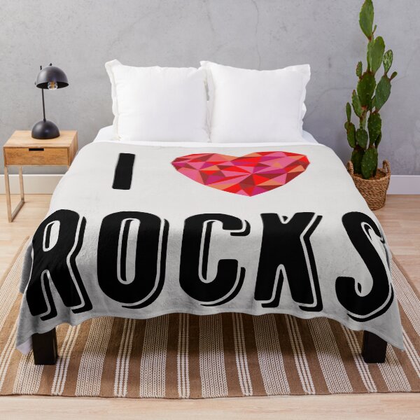 Item preview, I love rocks / off-white designed and sold by awesomecrystals.