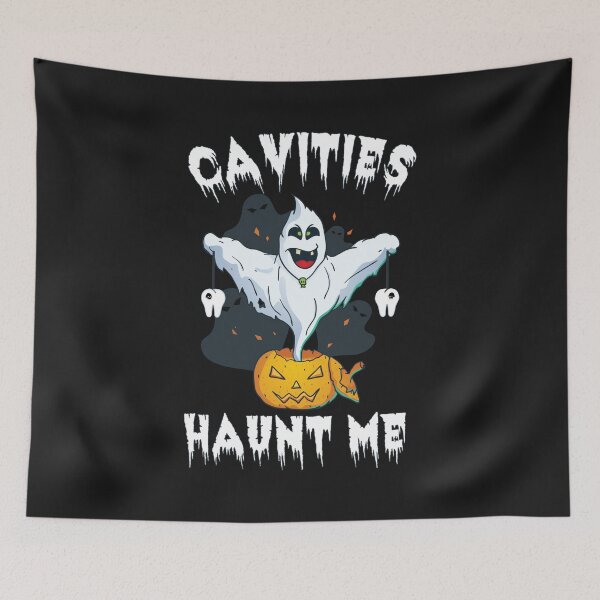 Item preview, Funny Dentist Cavities Haunt Me Halloween Dental Gift designed and sold by KatesFunnyArt.