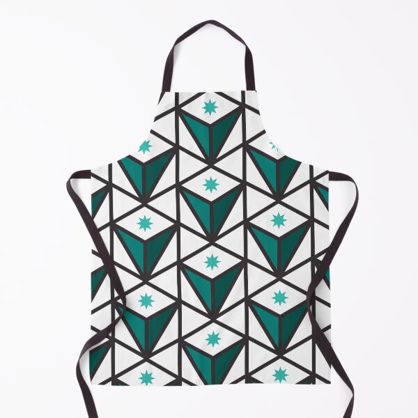 Item preview, Reverse Pyramid Star Pattern – Teal designed and sold by RoguePatterns.