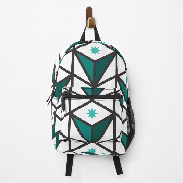 Item preview, Reverse Pyramid Star Pattern – Teal designed and sold by RoguePatterns.