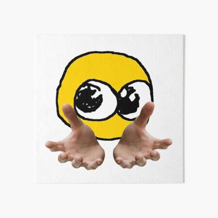 love yaaaaa - adorable cursed emoji | Art Board Print