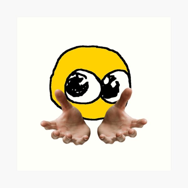 cursed emoji, hand emoticon meme drawing. - Cursed - T-Shirt