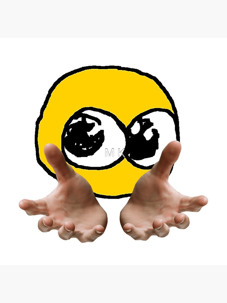 I tried to do the cursed emoji thingy, I hate hands. : r/BadDrawings