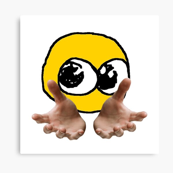 Cursed Emoji Crying Wall Art for Sale