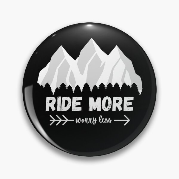 Item preview, Ride more worry less mountain bike designed and sold by CrownsStore.