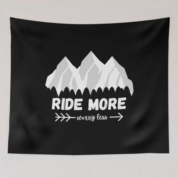 Item preview, Ride more worry less mountain bike designed and sold by CrownsStore.