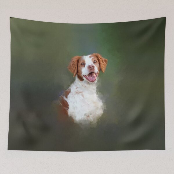 Item preview, Brittany Spaniel Dog Art designed and sold by Helen Green.