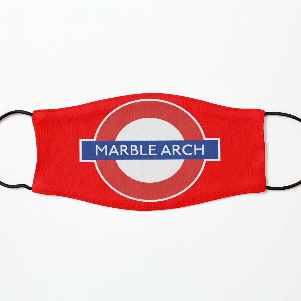 Inspired By Marble Arch London Underground Station Sign Mask By Drcshaw Redbubble