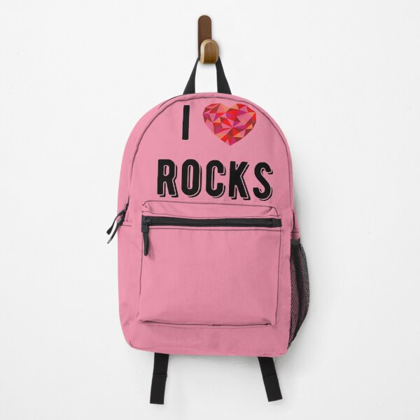 Item preview, I love rocks / pastel pink designed and sold by awesomecrystals.