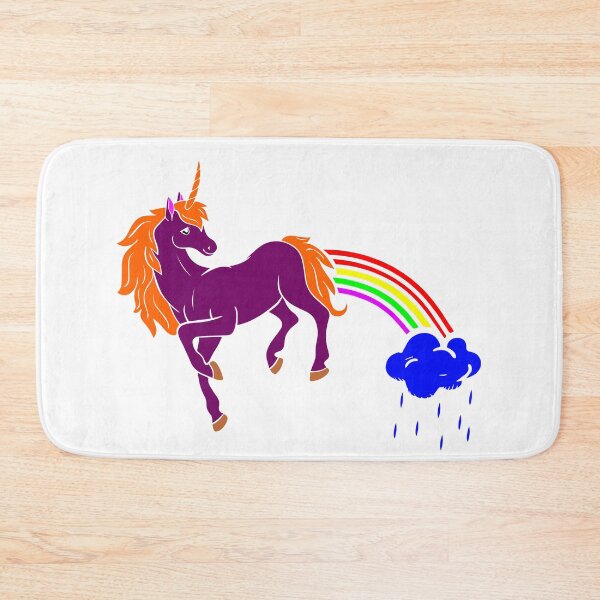 Item preview, Rainbow unicorn blue cloud puff raindrops designed and sold by tarek25.
