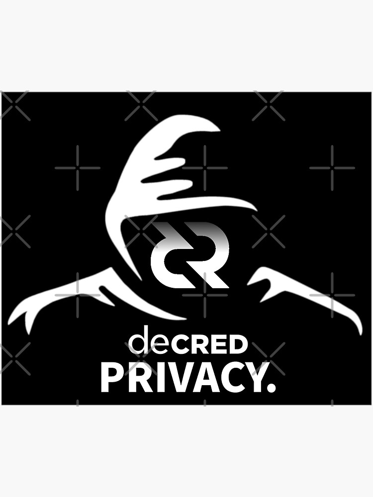 (sticker) Decred privacy © v2 (Design timestamped by https://timestamp.decred.org/) by OfficialCryptos