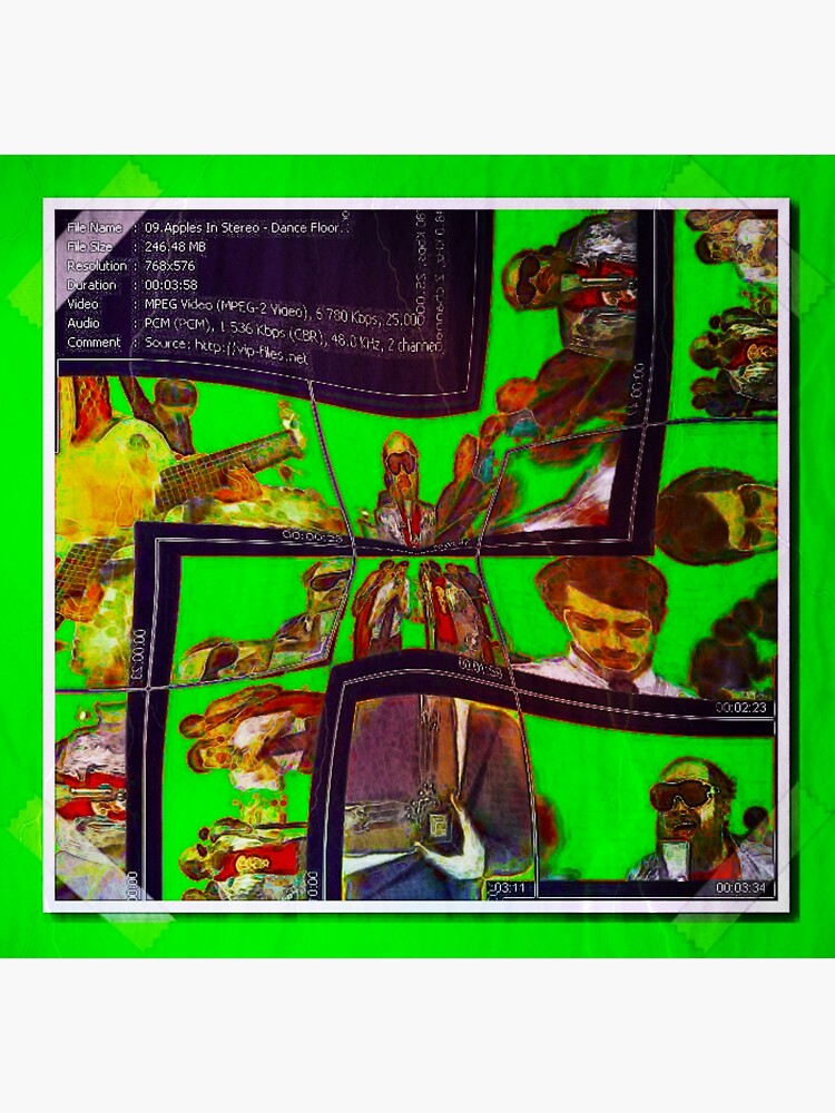 "Apples In Stereo Dance Floor" Poster for Sale by DroidAKov Redbubble