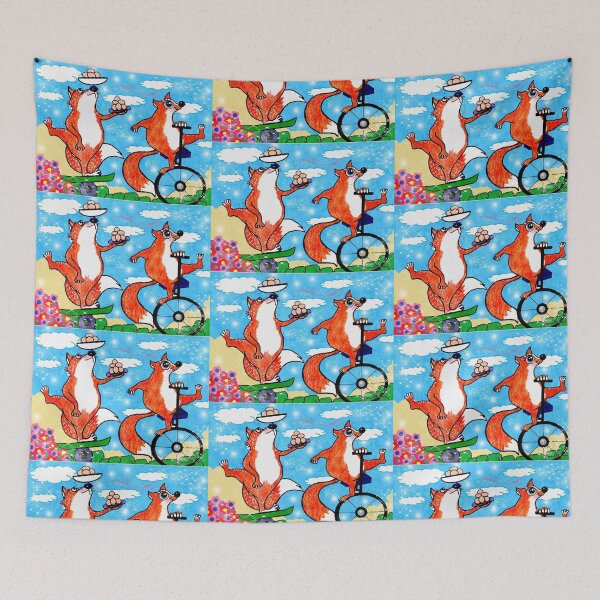 Item preview, Animal - foxes - stunt performers designed and sold by Shirley cute art .
