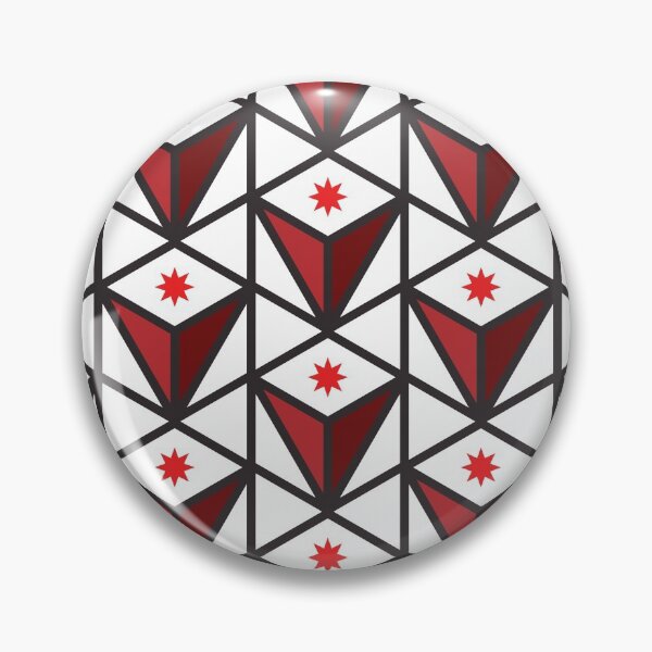 Item preview, Reverse Pyramid Star Pattern – Red designed and sold by RoguePatterns.