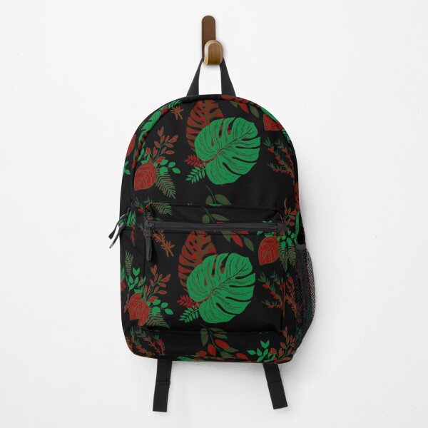 Item preview, Green/red floral autumn/fall leaves decorative patterns. designed and sold by mpandam.