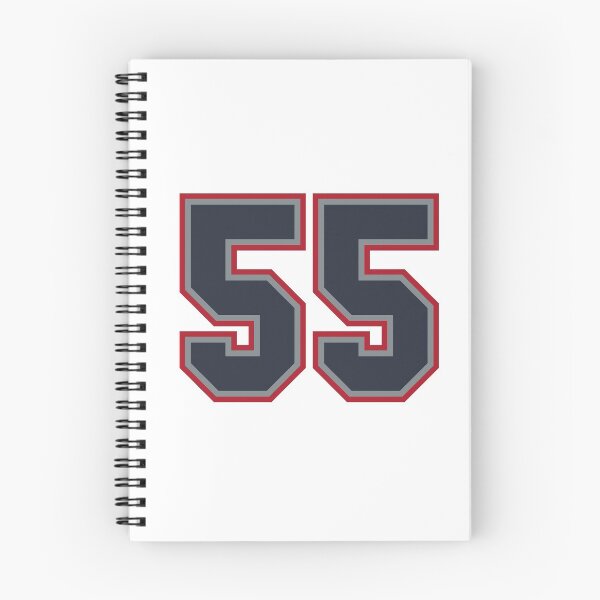 Item preview, 55 Navy Grey Red Sports Number Fifty-Five designed and sold by HelloFromAja.