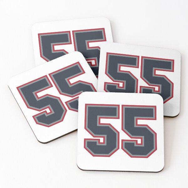 Item preview, 55 Navy Grey Red Sports Number Fifty-Five designed and sold by HelloFromAja.