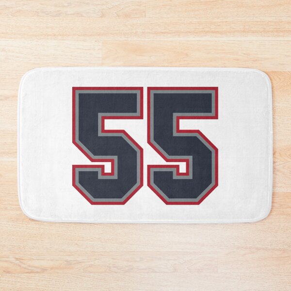 Item preview, 55 Navy Grey Red Sports Number Fifty-Five designed and sold by HelloFromAja.