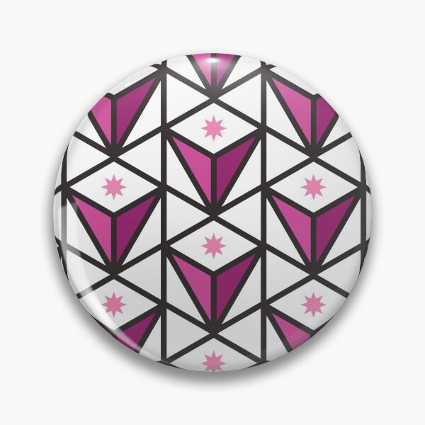 Item preview, Reverse Pyramid Star Pattern – Fuchsia designed and sold by RoguePatterns.