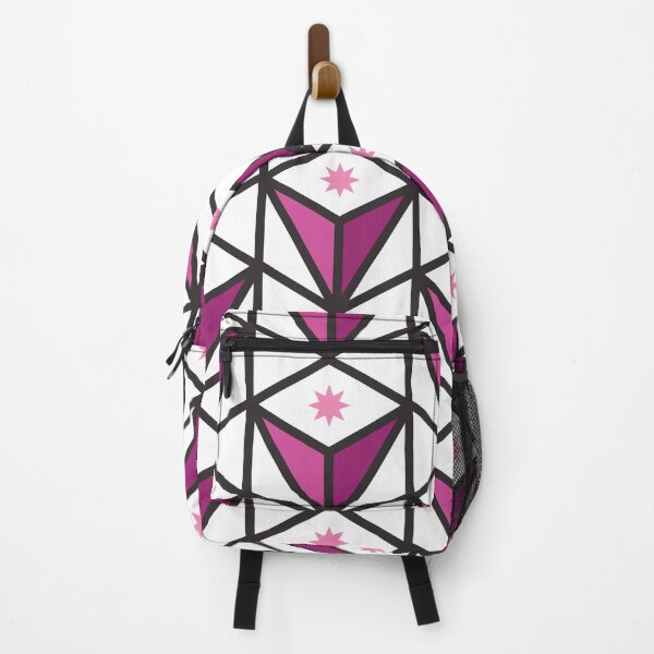 Item preview, Reverse Pyramid Star Pattern – Fuchsia designed and sold by RoguePatterns.