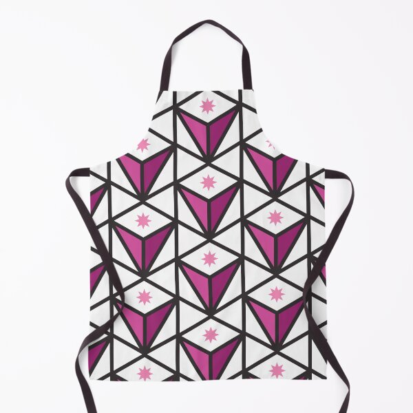 Item preview, Reverse Pyramid Star Pattern – Fuchsia designed and sold by RoguePatterns.