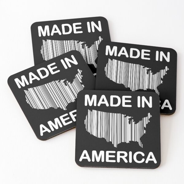 Item preview, Made In America Shopping Barcode (White design) designed and sold by dezanli.