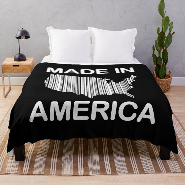 Item preview, Made In America Shopping Barcode (White design) designed and sold by dezanli.