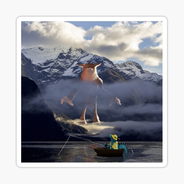 Fantasy Morning at Milford Sound Sticker