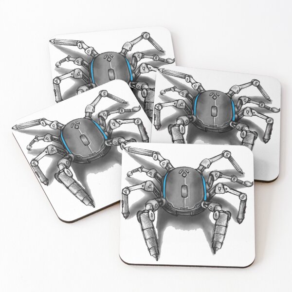 Item preview, Mouse electronic spider shirt, robot shirt designed and sold by DiamondStore1.