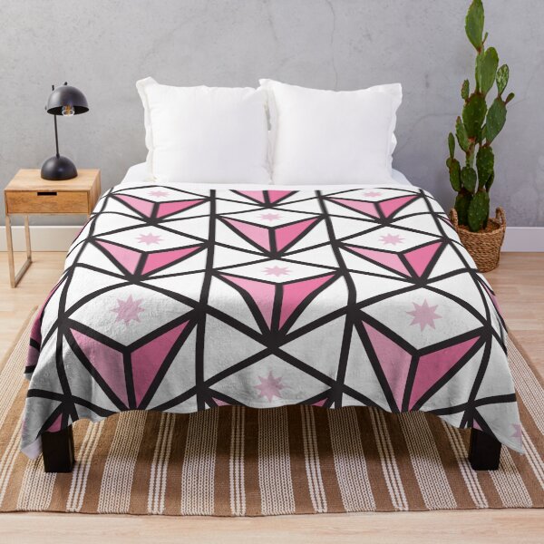 Item preview, Reverse Pyramid Star Pattern – Pink designed and sold by RoguePatterns.