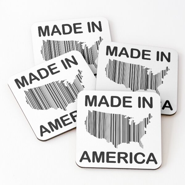 Item preview, Made In America Shopping Barcode (Black design) designed and sold by dezanli.