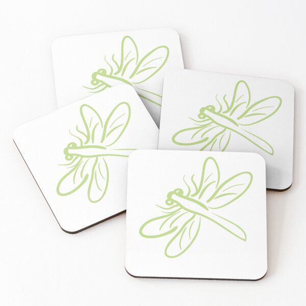 Item preview, Green Dragonfly line drawing pattern for gifts & accessories designed and sold by OlsonPetDesigns.