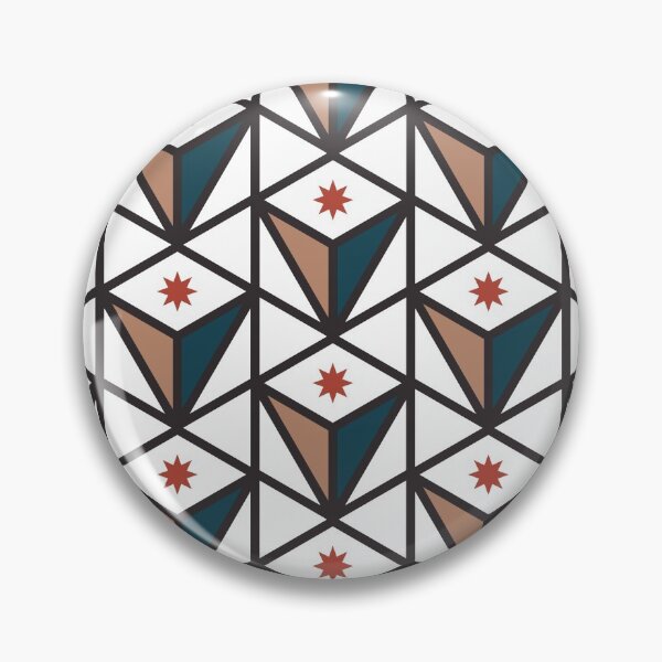 Item preview, Reverse Pyramid Star Pattern – Retro 70s designed and sold by RoguePatterns.