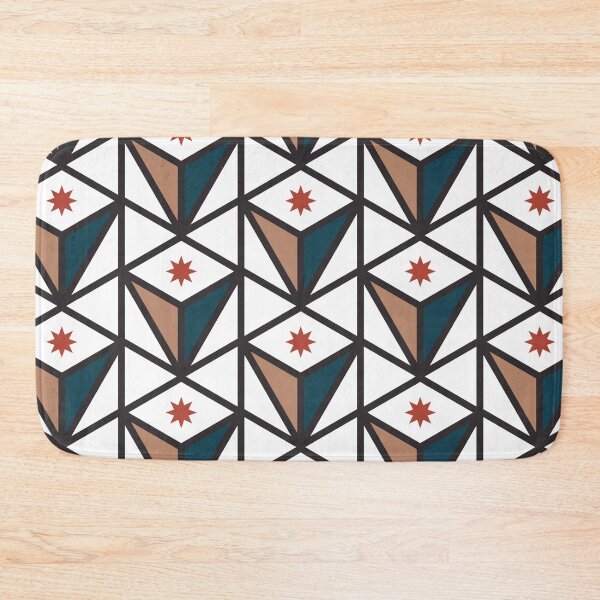 Item preview, Reverse Pyramid Star Pattern – Retro 70s designed and sold by RoguePatterns.