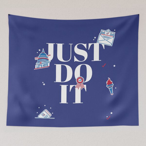 Item preview, Just Vote Do It Blue Election Voters Rights 2020 Joe Biden Kamala Harris Campaign Postal Ballot Design designed and sold by CreatedbyJR.
