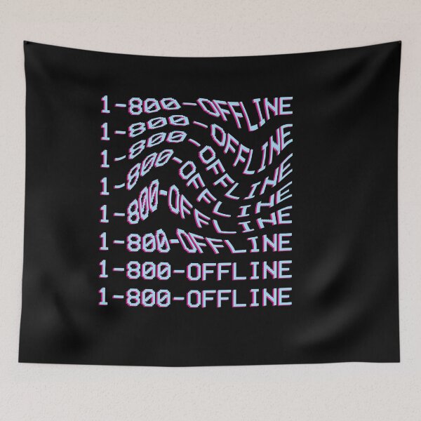 Item preview, 1 800 Offline Vaporwave Aesthetic  designed and sold by ghost888.