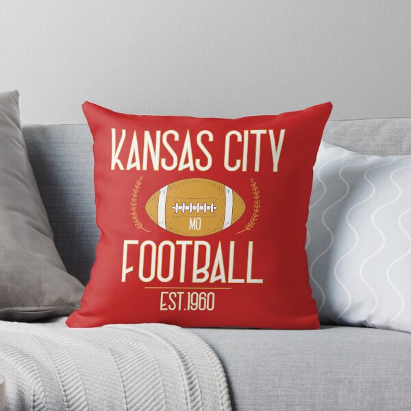 Kansas City 2020,Vintage KC Football Missouri Retro Gift Throw Pillow