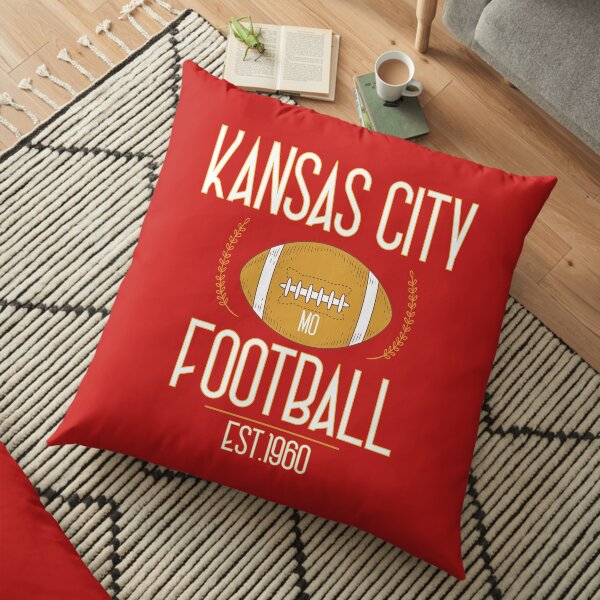 Kansas City 2020,Vintage KC Football Missouri Retro Gift Floor Pillow