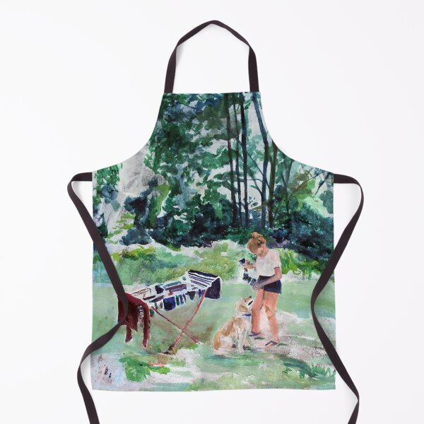Item preview, The blond dog, the girl and a drying rack designed and sold by Lillian Berthel.
