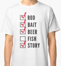 Fishing Checklist Classic T-Shirt