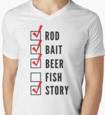 Fishing Checklist Men's V-Neck T-Shirt
