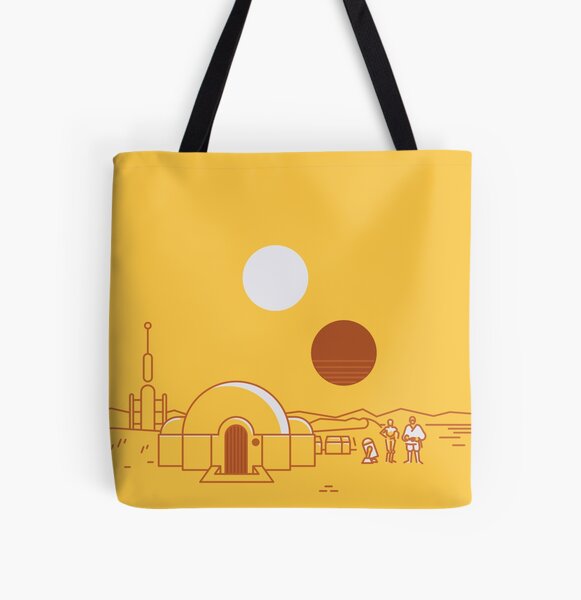 Vista previa del artículo con la obra «Viajes antiguos a Tatooine», diseñado y vendido por chillstudio.