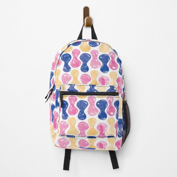 Item preview, Watercolour Blobs | Navy, Pink and Peach designed and sold by RebeccaFlaherty.