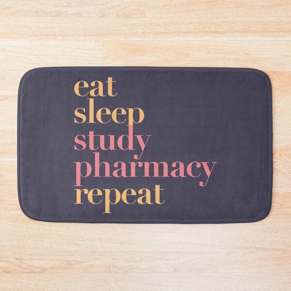 Item preview, Eat sleep study pharmacy repeat designed and sold by Eenig.