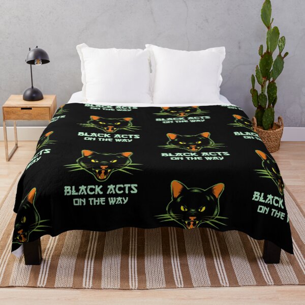 Item preview, Back Cats On The Way | Halloween Holiday | Scary Black Cat Face Design designed and sold by Ainbowz-Artwork.