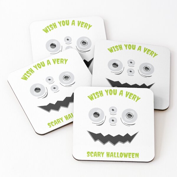 Item preview, Wish You A Scary Halloween Cute Scary Face  designed and sold by up4tee.
