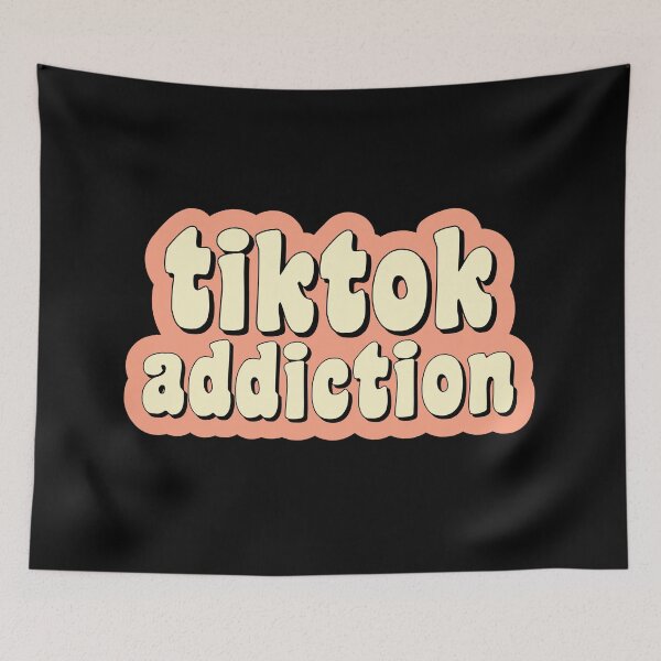 Item preview, Tiktok Addiction Sticker designed and sold by gooddesignart.