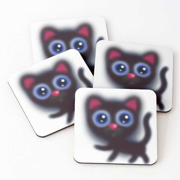 Item preview, funny black cat animal print designed and sold by NikaAstra.