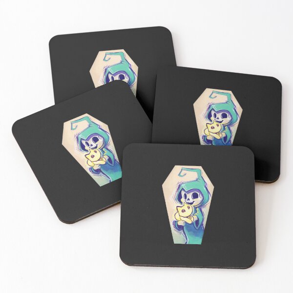 Item preview, Teal Death and the 9th life coffin designed and sold by ArtOfBianca.